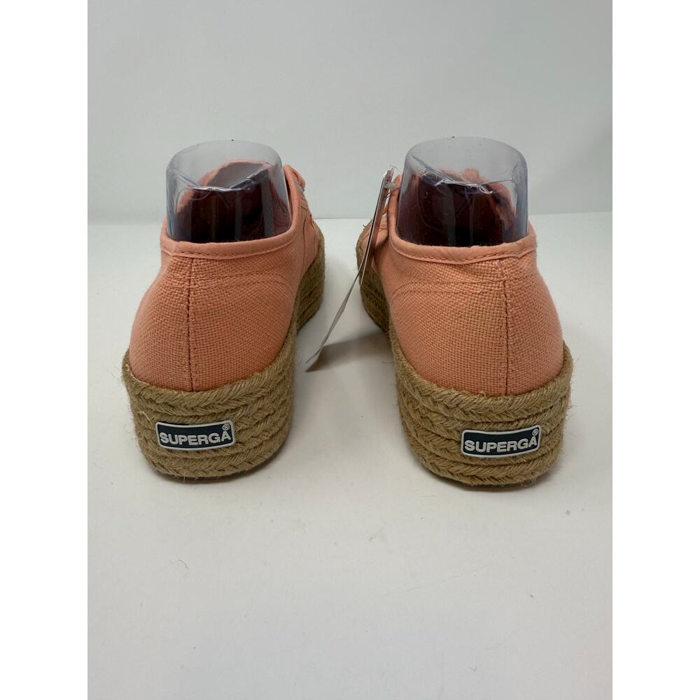 Superga Platform Espadrille Sneakers Women's 9.5 (41) Coral Casual Statement NWT - Picture 9 of 16